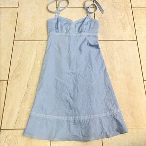 Ann Taylor LOFT Blue Halter Dress 4
